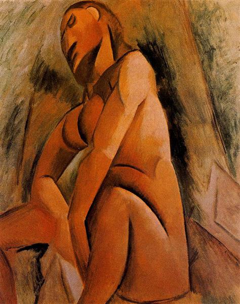 Pablo Picasso Classical Oil Paintings Seated Nude Cubism